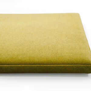 Custom Bench Cushion/ Window Seat Cover/ Banquette Cushion/ Microvelour/ Cushion 2" (5.5 cm) thick