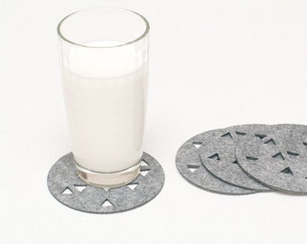 Round Coasters / Felt Coasters / Geometric Coasters