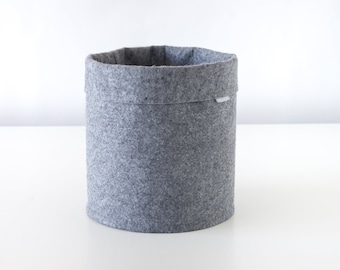 Cylinder Felt Basket / Storage Bin  / Plant holder / Cylinder planter