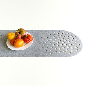 Modern Table Runner / Felt Runner /  Table Decor / Housewarming Gifts