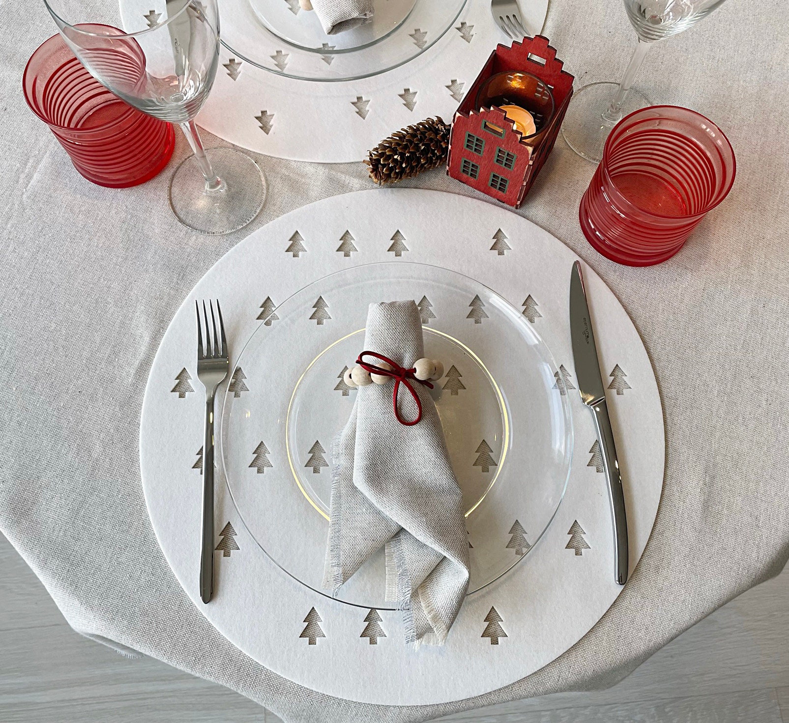 Generic Lot De 8 Sets De Table En Vinyle Tissé, 45 X 30 CM Premium