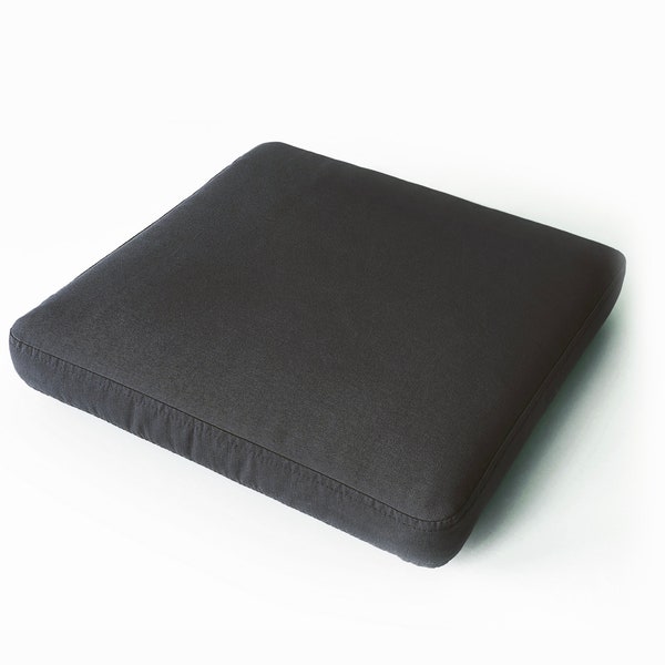 Custom Outdoor Seat Cushion / Outdoor Furniture Cushion and Foam / Fade Resistant Cushion Cover / Cushion 2" (5.5 cm) thick
