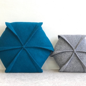 Contemporary Pillow / Accent Pillow / Felt Pillow / Throw Pillow / Decorative Pillow