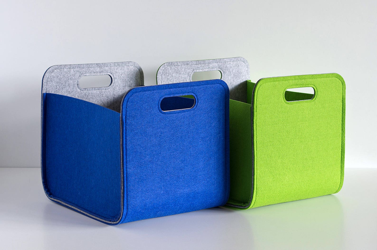 Colorful Felt Storage Bin / Nursery Storage Bin / Modern Etsy
