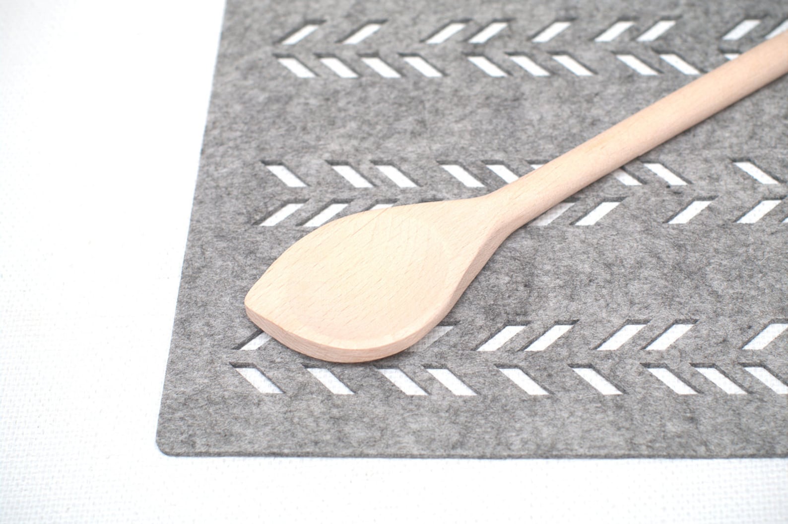 Gray Placemats / Sets / Rectangle Place Mat / Felt Placemats / Etsy