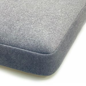 Custom Seat Cushion / Microvelour / Single Cushion for Armchair / Pouf Cushion / Different thickness -  2"/3"/4"/ Chair pad