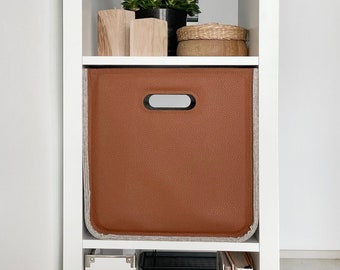 Storage Bins from Vegan Leather + Felt   / Home storage / Storage and Organization / Possible in Custom Size