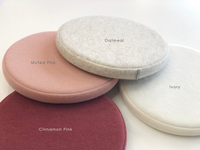 Round Seat Cushion / Floor Seating Pad /modern Pillow / Wool Etsy