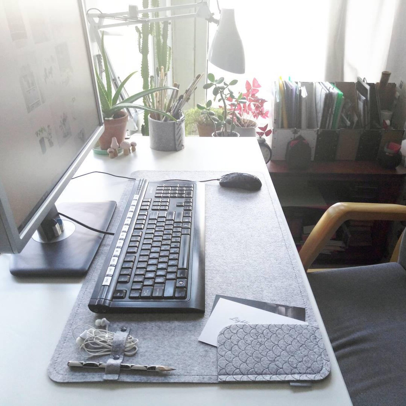 Large Desk Mat / Desk Top Organizer Pad / Laptop Mat / Office Etsy