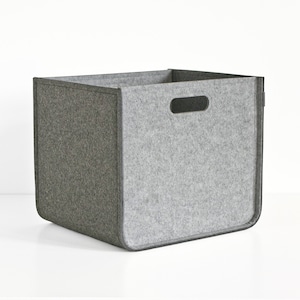 Strong Storage Basket / Felt Storage Bin / Clothes storage / Minimalist Home storage / Possible in Custom Size image 5