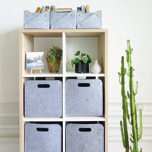 Modern Storage Basket / Felt Storage Bin / Household Storage / Possible in Custom Size image 10