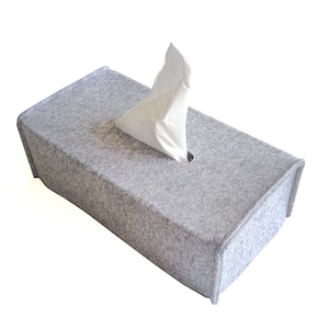 Tissue Box Cover / Felt Tissue Holder / Napkin Holder for Table / Modern Tissue Box Cover / Bathroom Organisation small rectangular