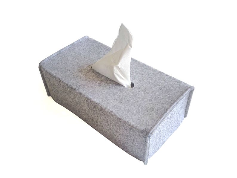 Tissue Box Cover / Felt Tissue Holder / Napkin Holder for Table / Modern Tissue Box Cover / Bathroom Organisation small rectangular