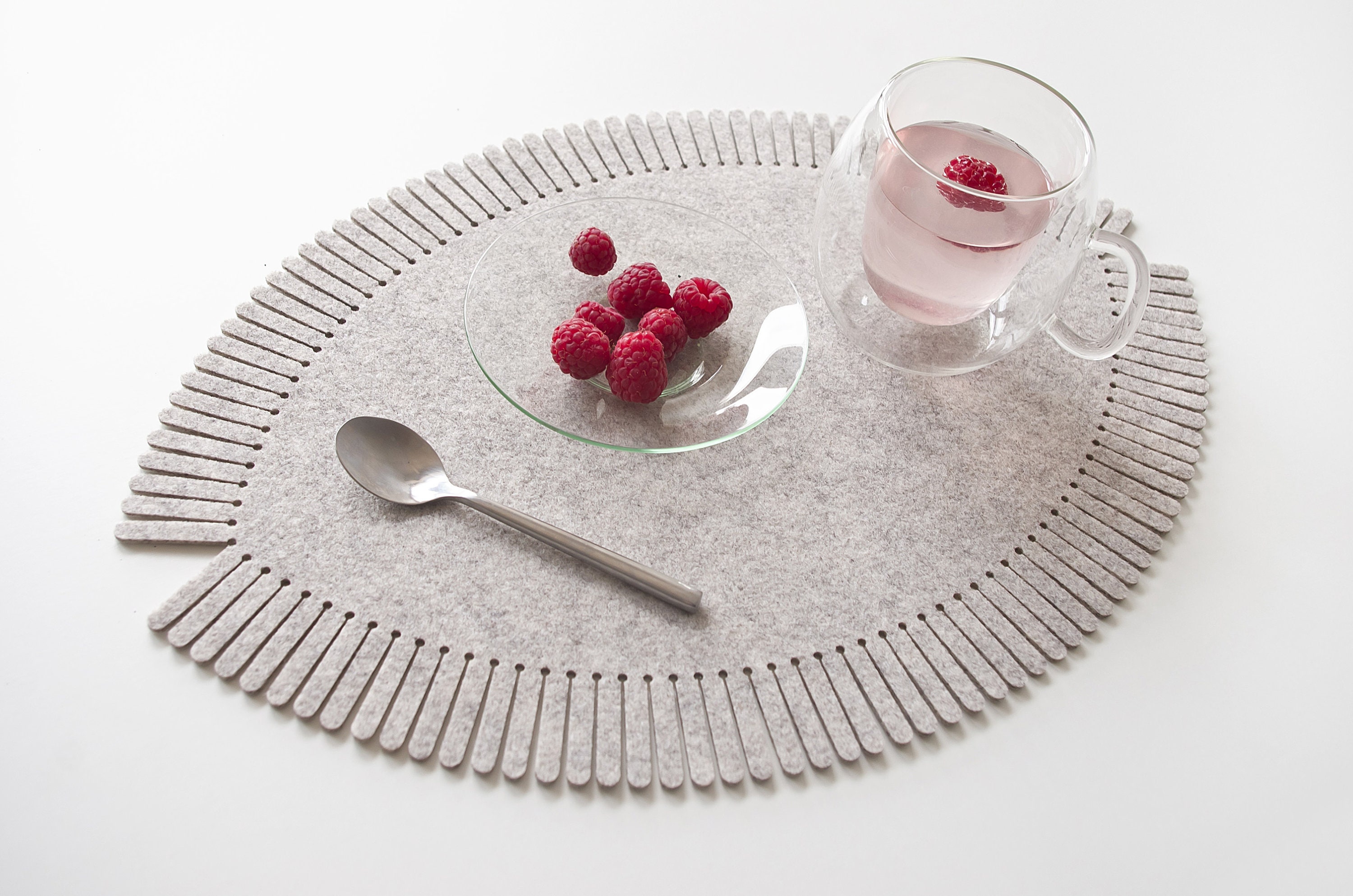 Set Unique Placemats / Modern Table Decor / Fringe Placemats / Etsy UK