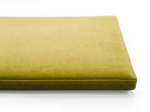 Custom Bench Cushion/ Window Seat Cover/ Banquette Cushion/ Micro Velour/ Cushion 2" (5.5 cm) thick
