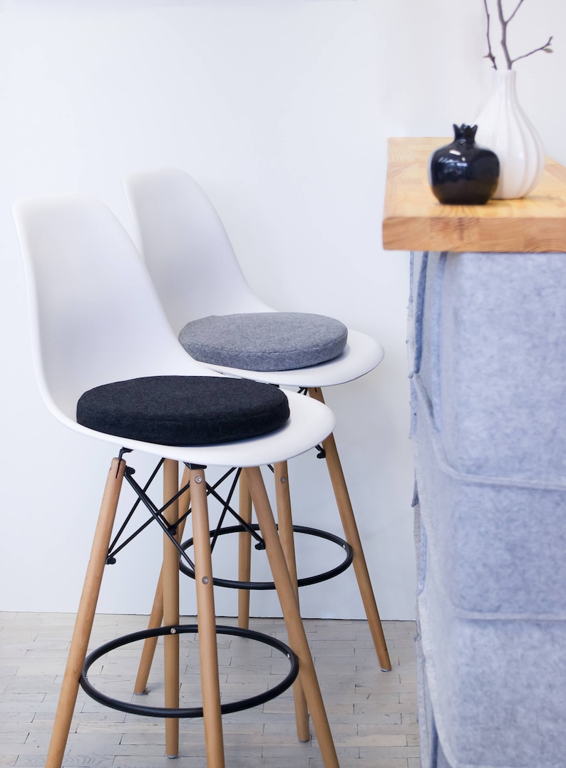 Round Seat Cushion / Floor Seating Pad /Modern Pillow / Wool Etsy