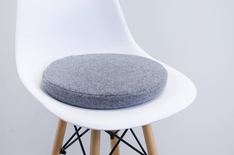 Custom Size Seat Cushion / Round Chair Cushion / Floor pillow  / Wool Felt / Cushion 1,5' (4 cm) thick 