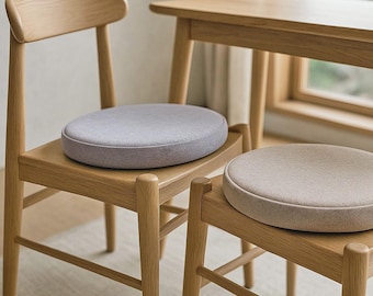 Round Seat Cushion from Wool Felt / Floor Seating Pad / Modern Pillow / Diameter 12"/ 13"/ 14"/ Thickness 1.5" (4 cm) / Felt Pillow
