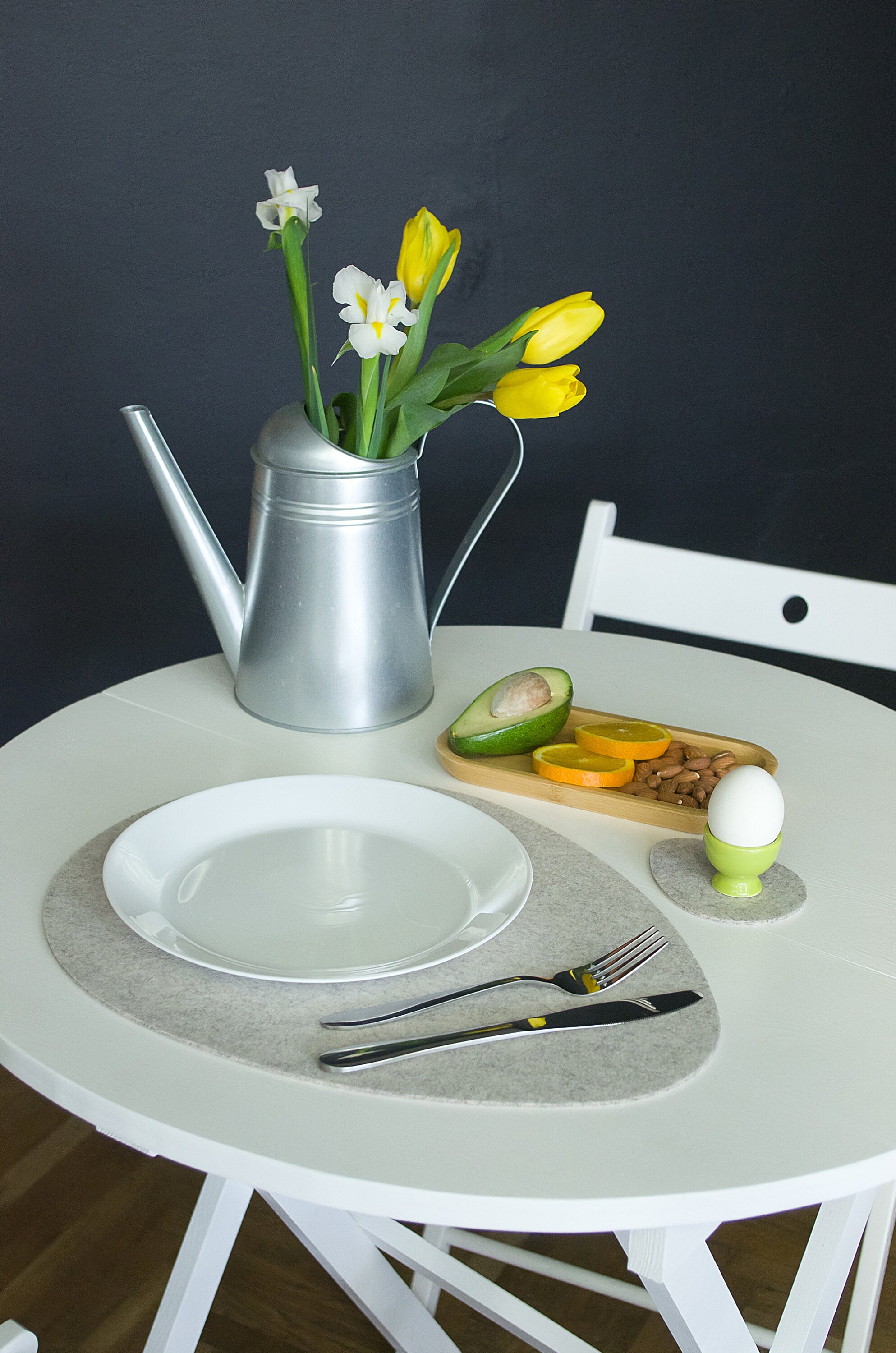 Set Oval Placemats/eggs Placemats /oval Felt Etsy