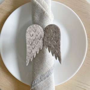 Serviettenringe Set / Serviettenhalter Flügel / Moderne Tischdekoration für Cocktail, Hochzeit, besondere Anlässe / Weihnachtsdekoration