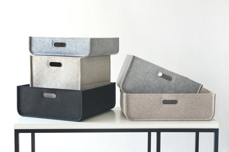 Felt Storage Racks Strong Storage Basket / Felt Storage Bin / Clothes Storage / - Etsy