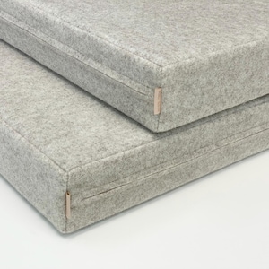 Custom Size Seat Cushion/ Rectangle Chair Cushion from Wool Felt/ Floor Pillow/ Cushion 1,5" 2" 3" 4" thick image 9