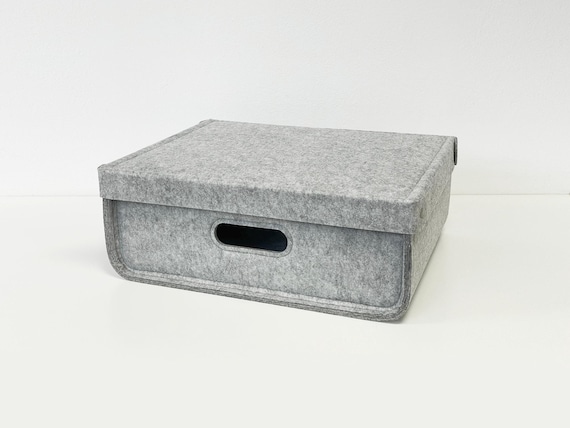 RIWNNI Set di 4 Scatole Portaoggetti, 30 x 30 x 30 cm, Cestini