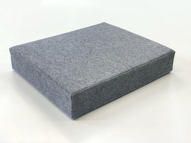 Custom Size Seat Cushion/ Rectangle Chair Cushion from Wool Felt/ Floor Pillow/ Cushion 1,5" 2" 3" 4" thick image 10