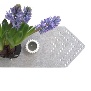 Table Runner / Felt Runner / Geomeric Table Decor / Housewarming Gifts