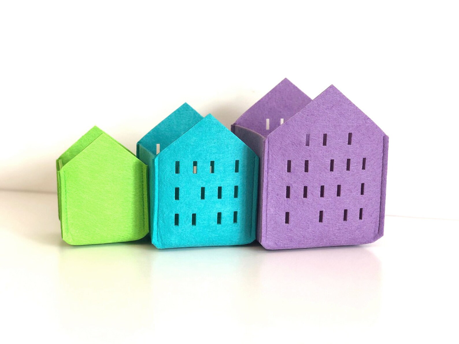 Set of Modern Case for Planters / Felt Houses / Plant Pot / Etsy