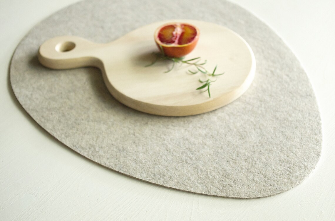 Set Oval Placemats/eggs Placemats /oval Felt Etsy