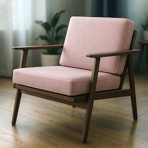 Custom Seat Cushions / Microvelour / Set of 2 Cushion for Armchair / Pouf Cushions / Different thickness -  3"/ 4"  / Chair pad