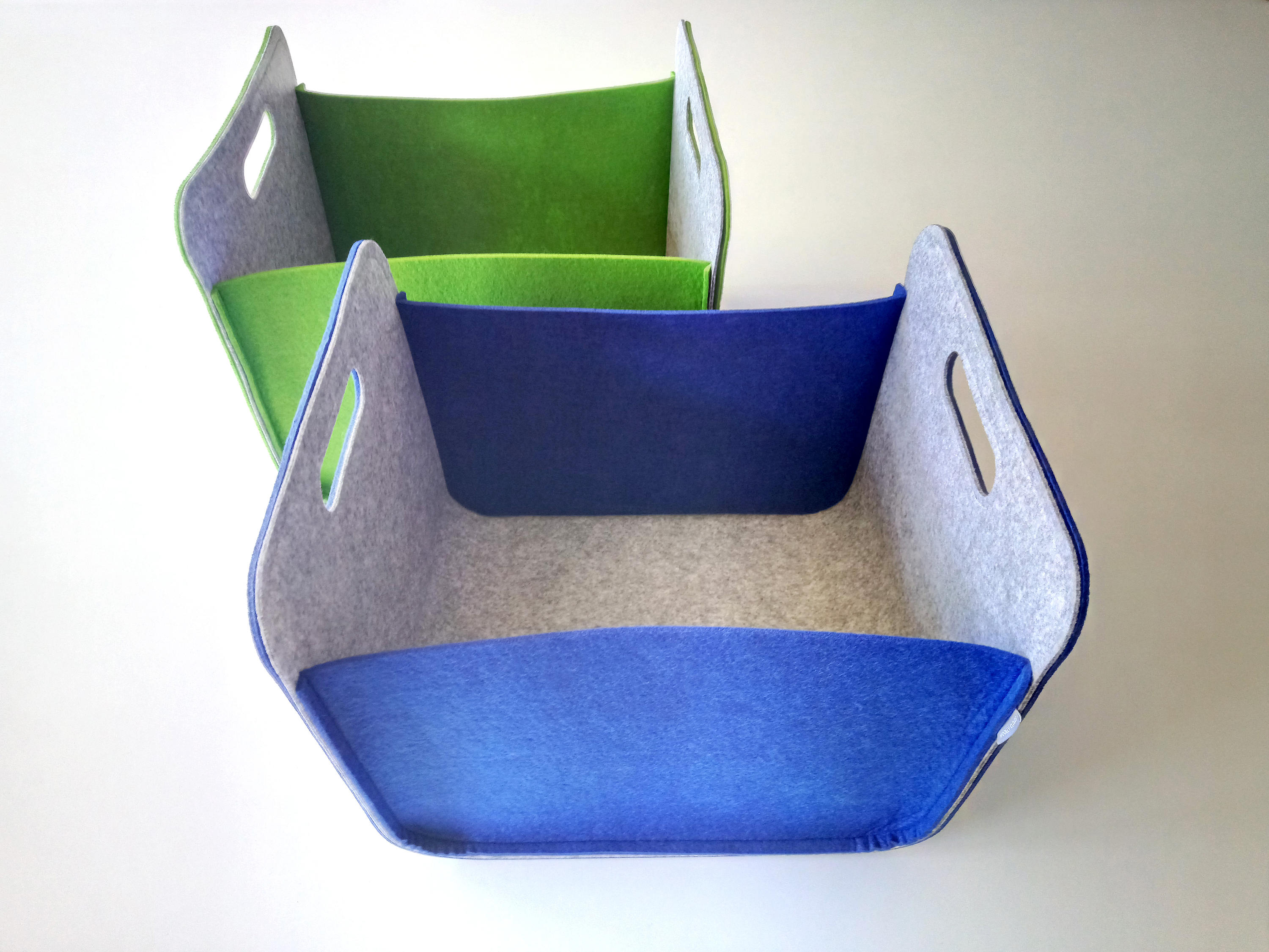 Colorful Felt Storage Bin / Nursery Storage Bin / Modern Etsy