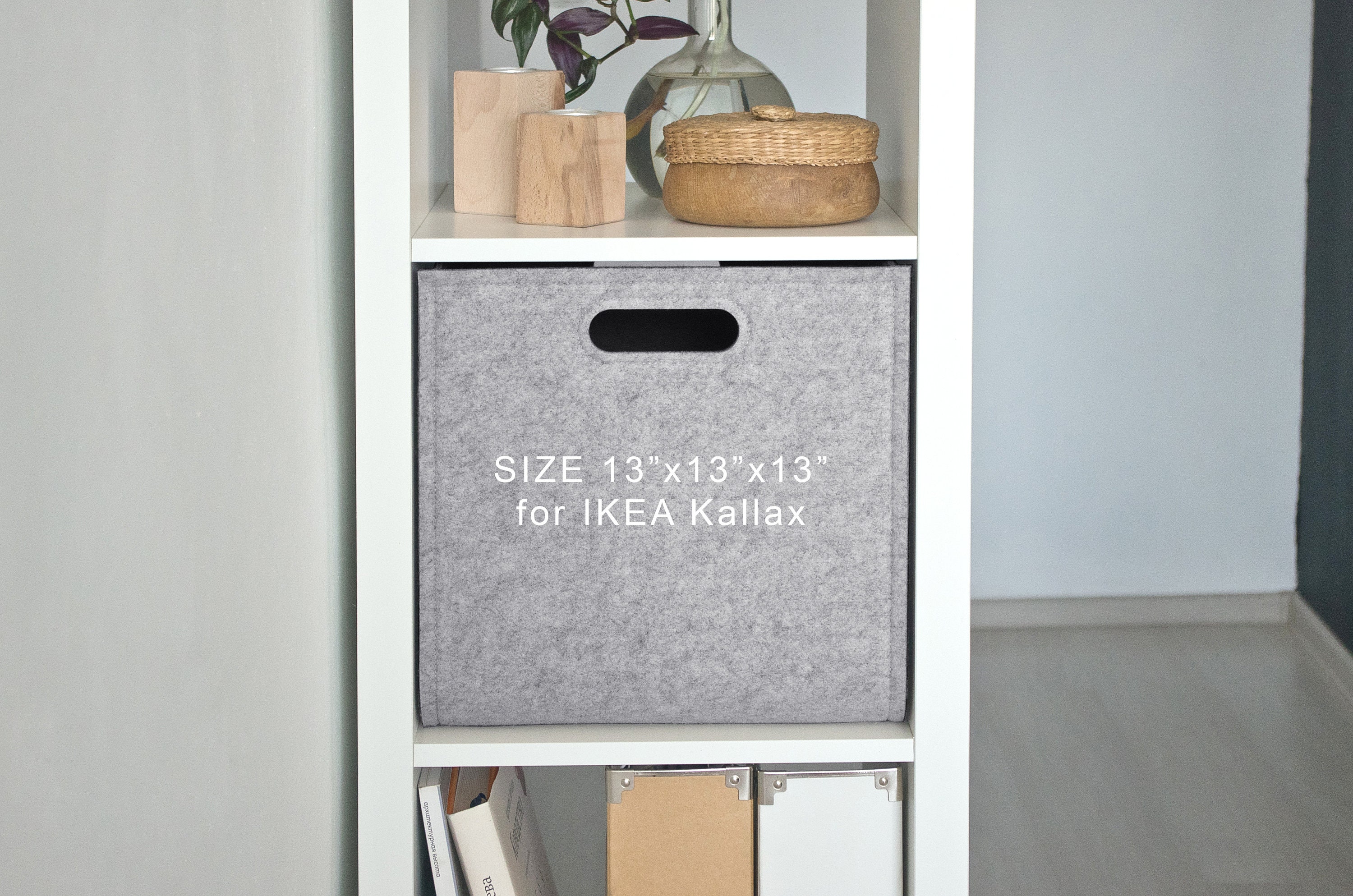 Strong Storage Box / Felt Basket 13x13x13 Fit Into Ikea -  Finland