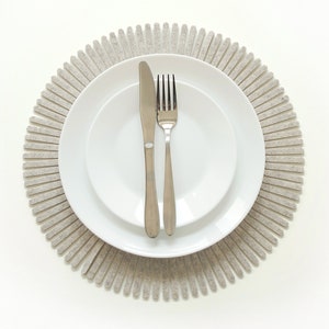 Set Boho Placemats / Round Fringe Design for Table Decor and Protection