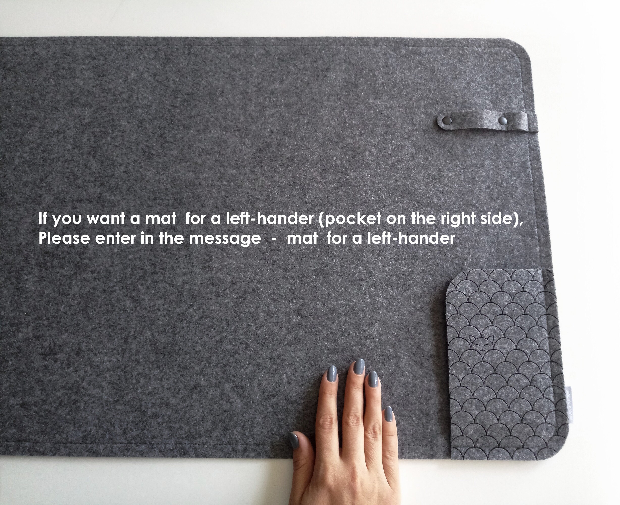 Large Desk Mat / Desk Top Organizer Pad / Laptop Mat /Felt Etsy
