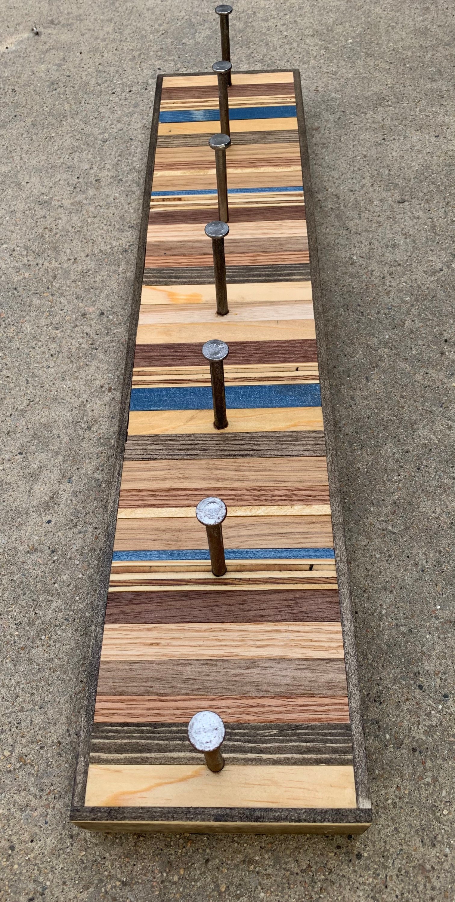 Moderno estante de madera recuperada industrial colgante de | Etsy