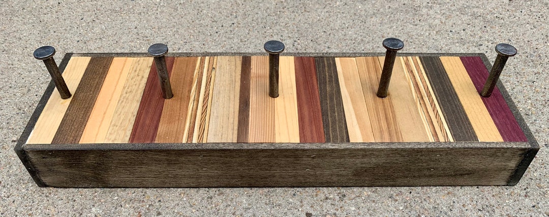 Reclaimed Key Rack Modern Industrial Reclaimed Wood Key &/or Coat Rack - Natural Accents ...