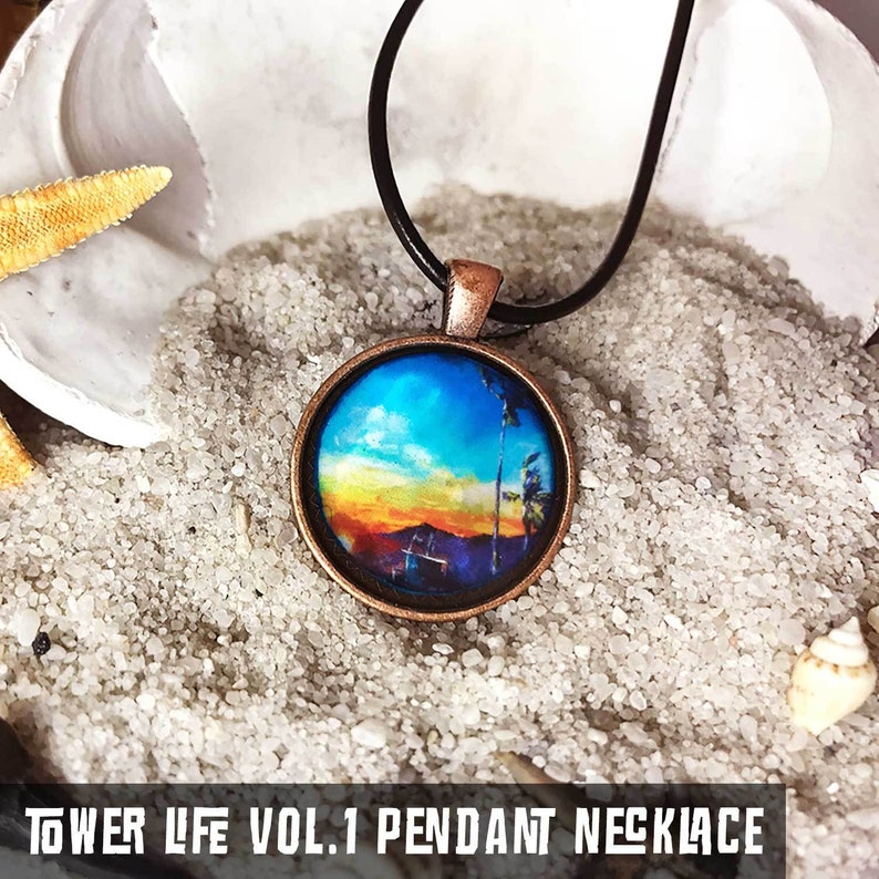 wearable beach mini-art Ocean Art Pendants