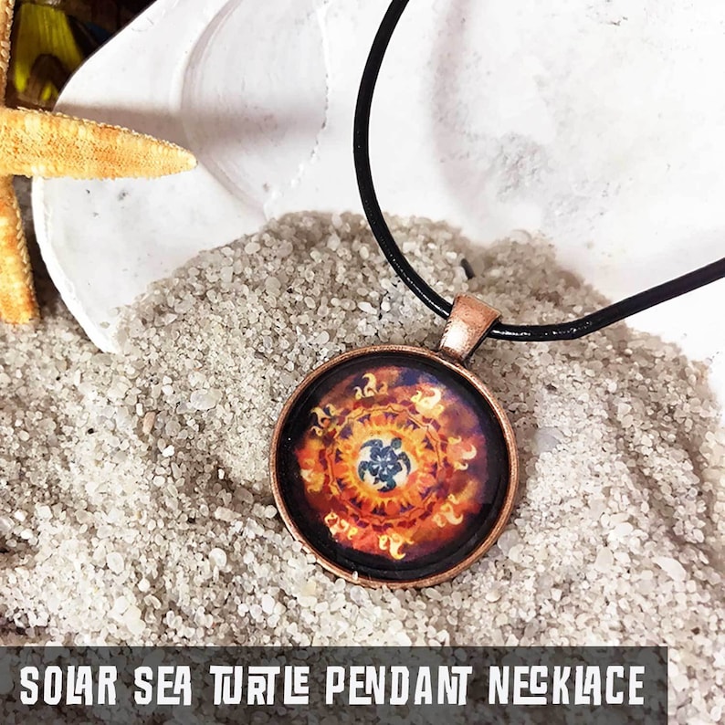 wearable beach mini-art Ocean Art Pendants