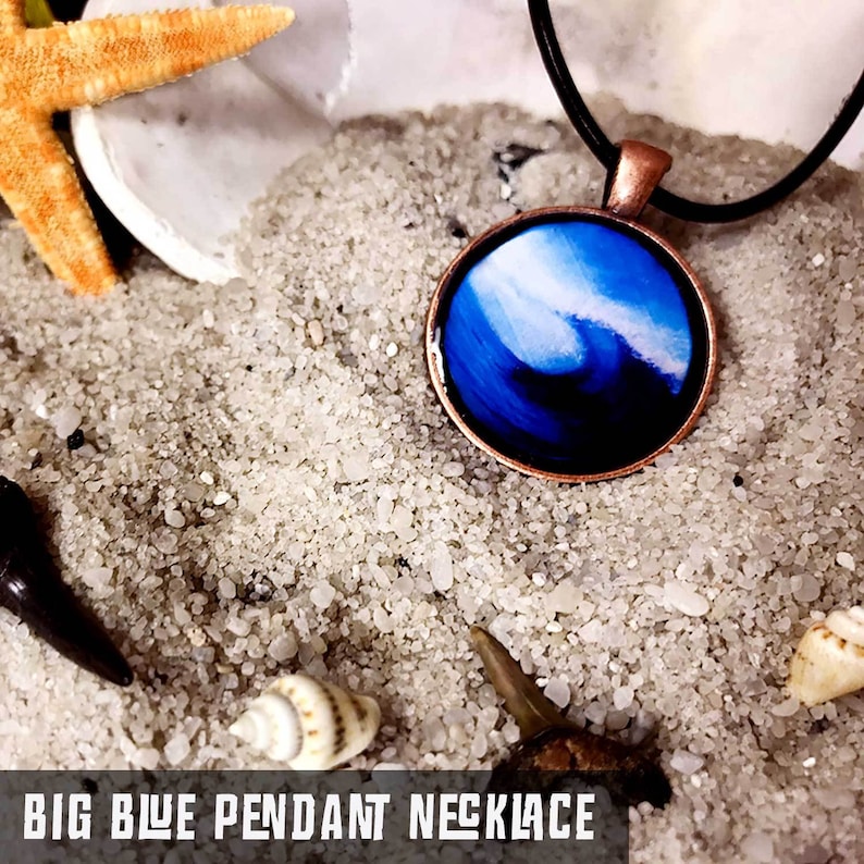 wearable beach mini-art Ocean Art Pendants
