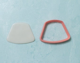 Polymer Clay Cutter Sharp // Jewelry Supplies - Rounded Trapezoid