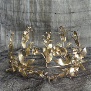 Antique german wedding bridal Tiara headband myrtle crown heirloom piece silver 800 germany