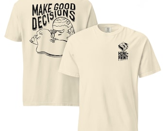 Make Good Decisions Tattoo Artist Tee – Bold Ink Line Art T-Shirt