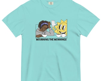 Mourning the Mornings – Dark Humor Sad Girl Tee