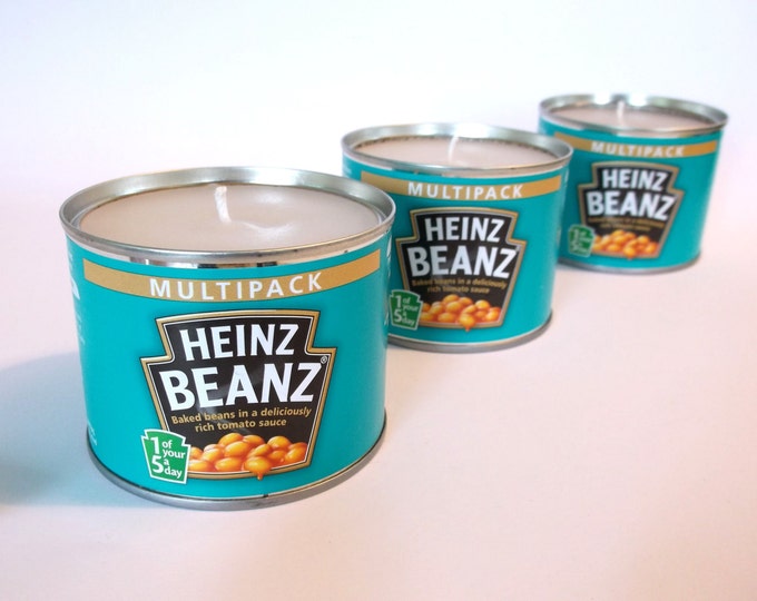 Candle in a Heinz Baked Bean Tin Etsy