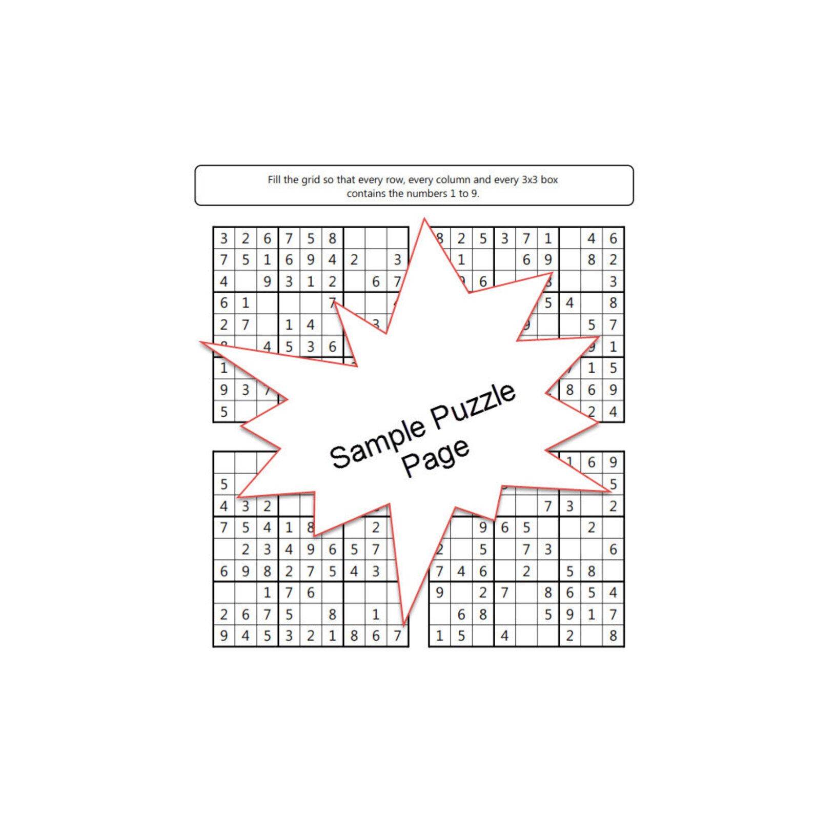 Easy Sudoku Puzzles Book Answer Keys 200 Printable PDF Instant Etsy