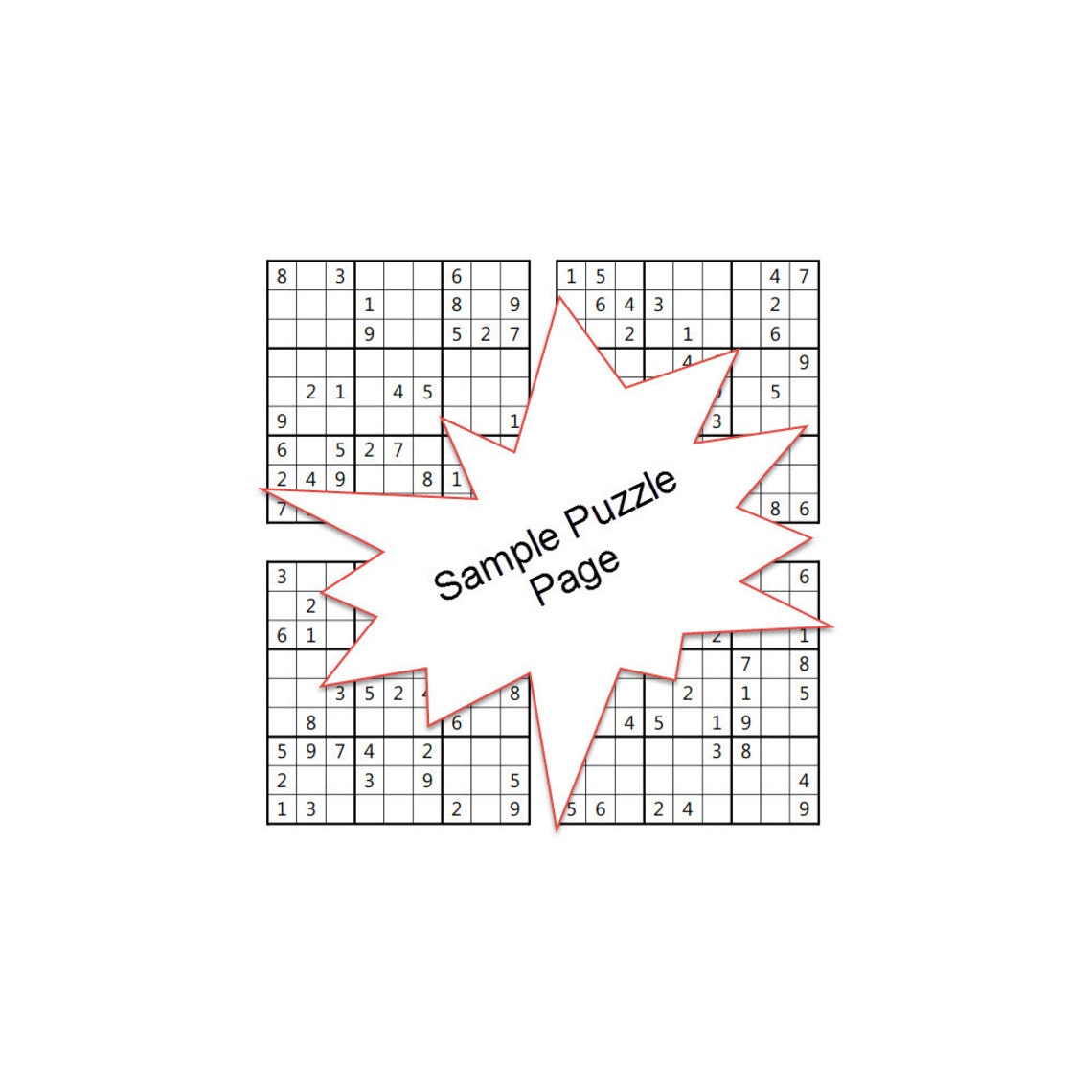Hard Sudoku Puzzles Ebook Answer Keys 200 Printable Etsy