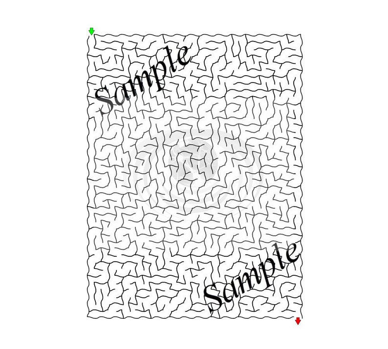 hard mazes for kids 100 printable worksheets answer keys pdf etsy