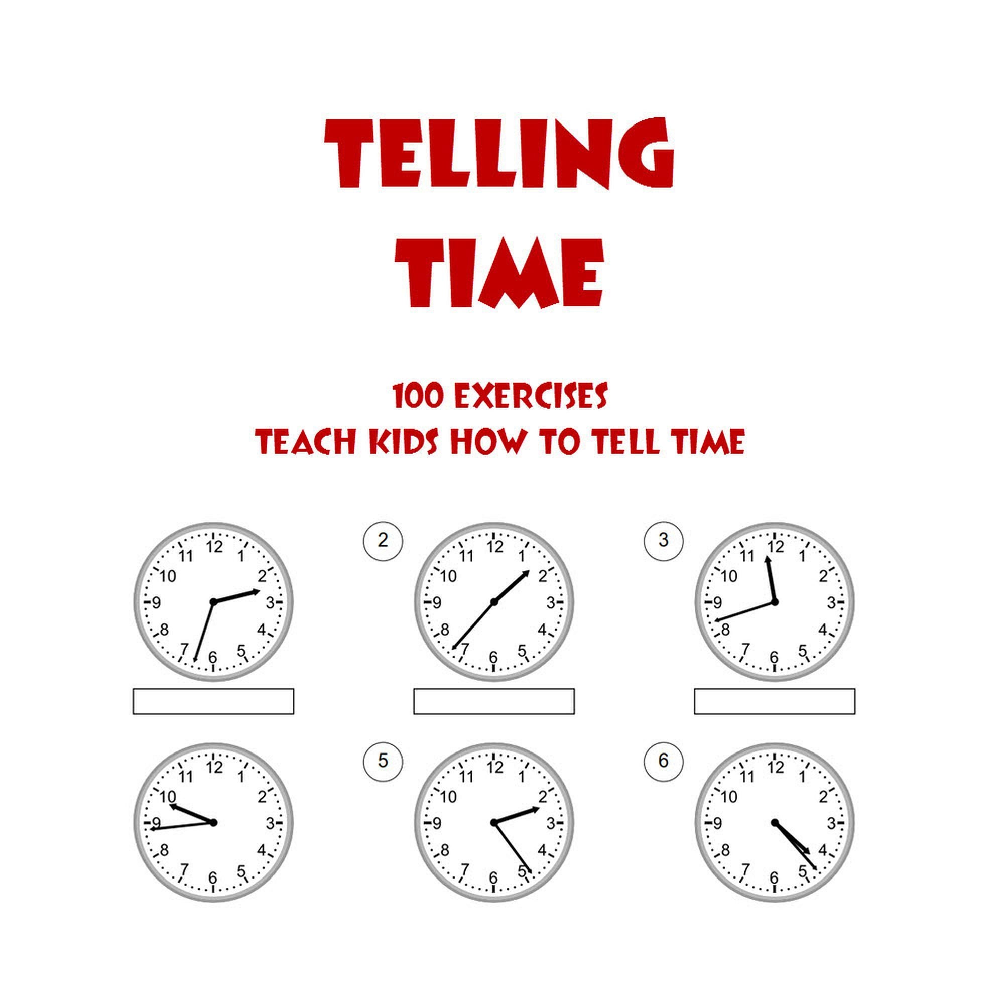 Telling Time Picture Exercise Educational Worksheets Set of 3 Etsy